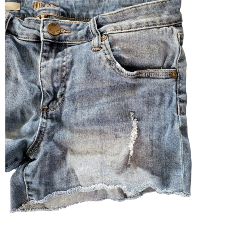 KUT From The Kloth Distressed Denim Shorts - Picture 3 of 8